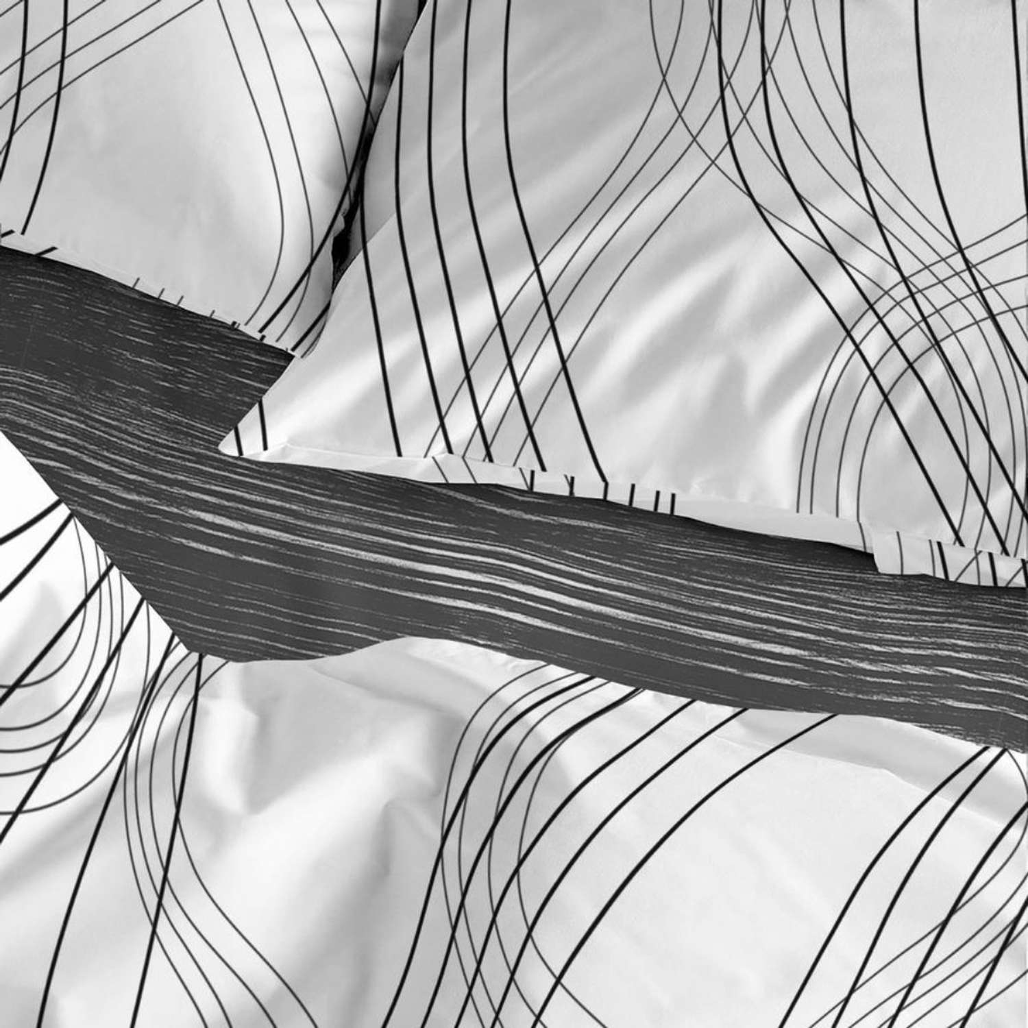 Комплект постельного белья Bravo Графит семейный наволочки 70х70 - фото 4