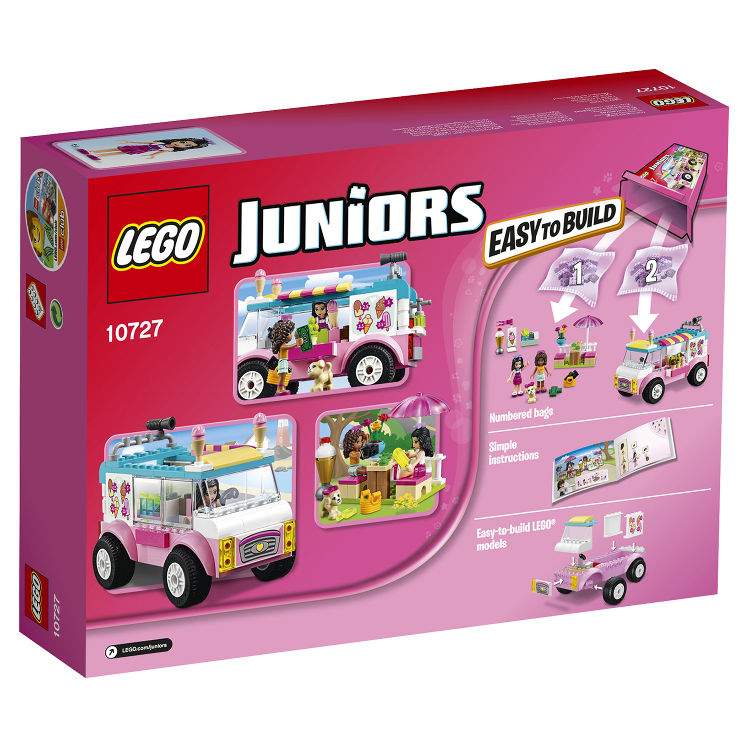 Конструктор LEGO Juniors Грузовик с мороженым Эммы (10727) - фото 3