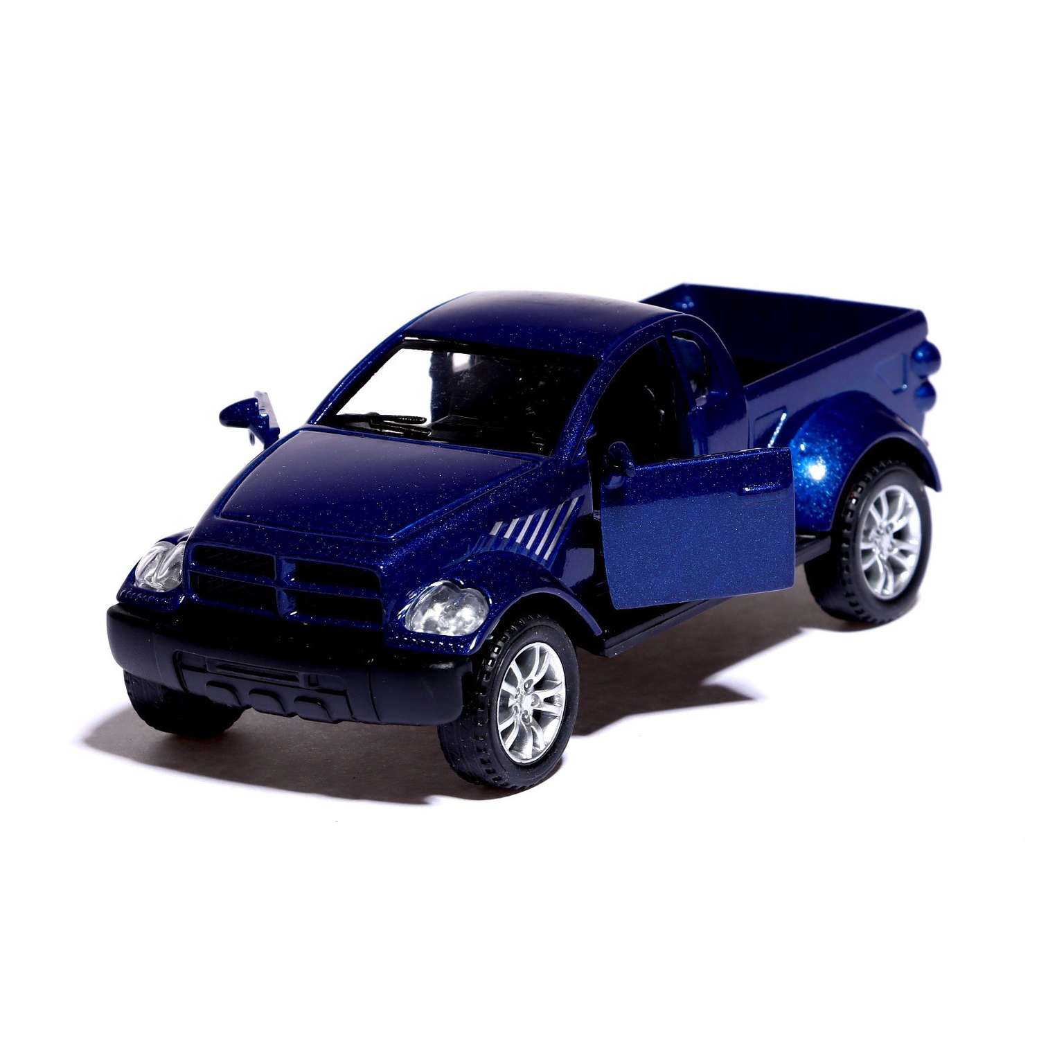 Машина Автоград металлическая «Раптор» открываются двери 1:32 инерция цвет синий 7258225 - фото 4