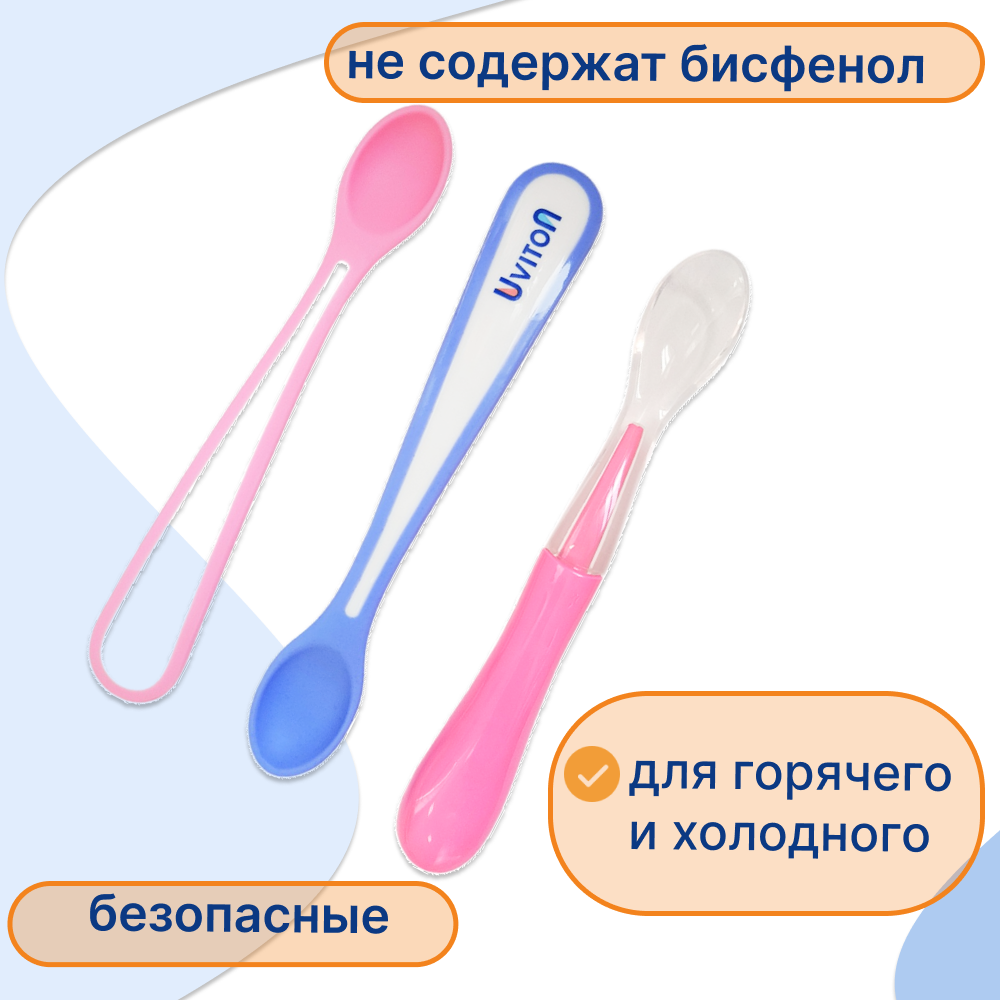 Ложечки Uviton для введения прикорма Набор 3 шт Арт.0210 - фото 4