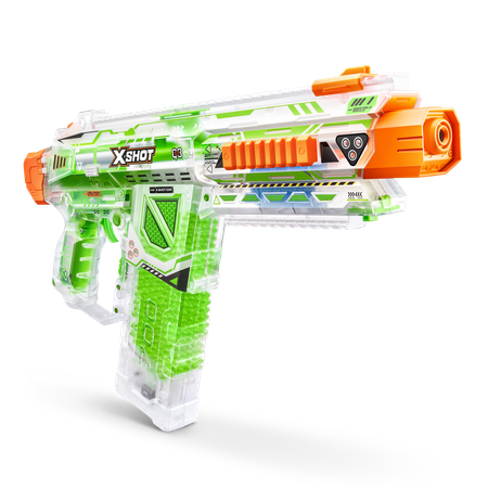 Игровой набор для стрельбы Zuru XSHOT  Hypergel glow in the dark Бластер Найтмер + 10000 светящихся гелевых шарика