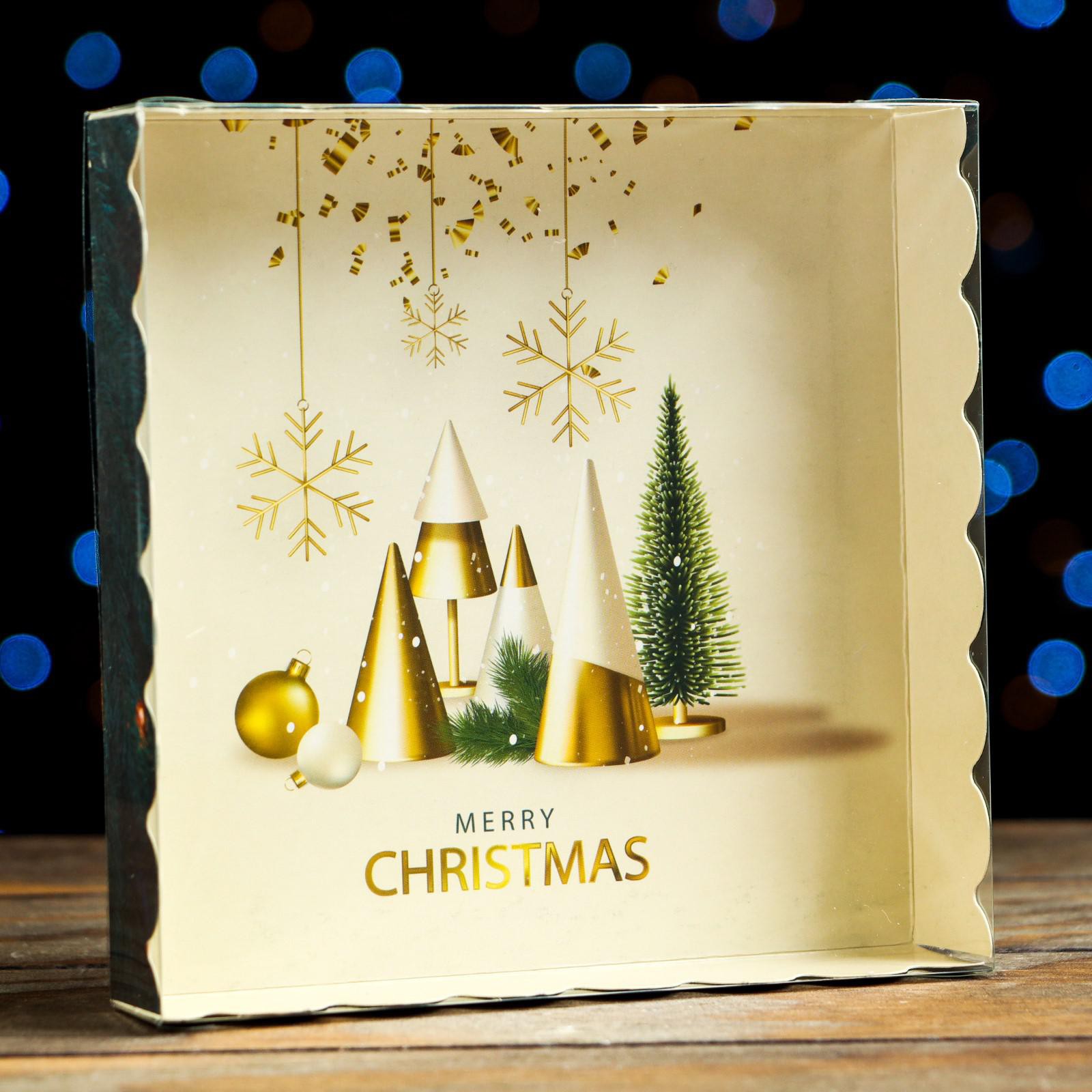 Коробочка Sima-Land для печенья«Рождество» 15×15×3 см. 1 шт. - фото 5