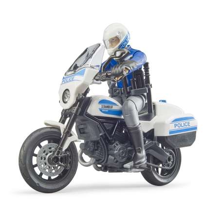 Мотоцикл BRUDER 62731 Scrambler Ducati с фигуркой полицейского