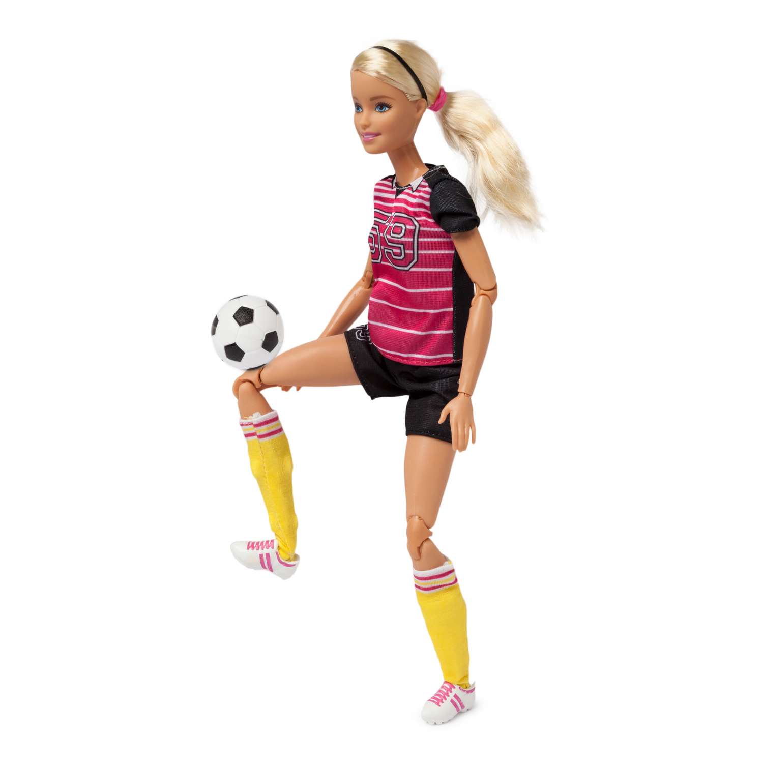 Куклы-спортсменки Barbie Футболистка Блондинка DVF68/DVF69 - фото 5