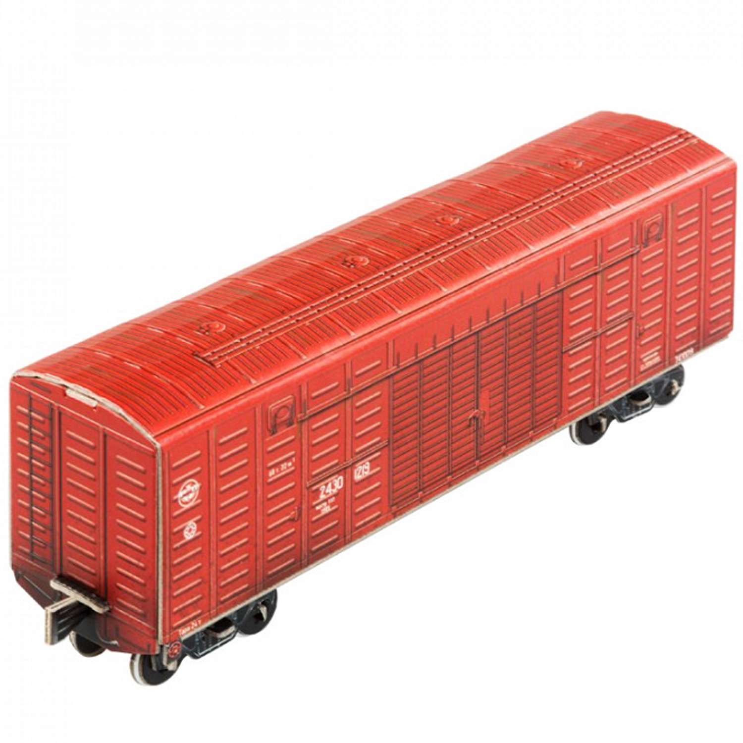 Сборная модель Умная бумага Железная дорога 1/87 Крытый вагон 11-270 571-1 571-1 - фото 2