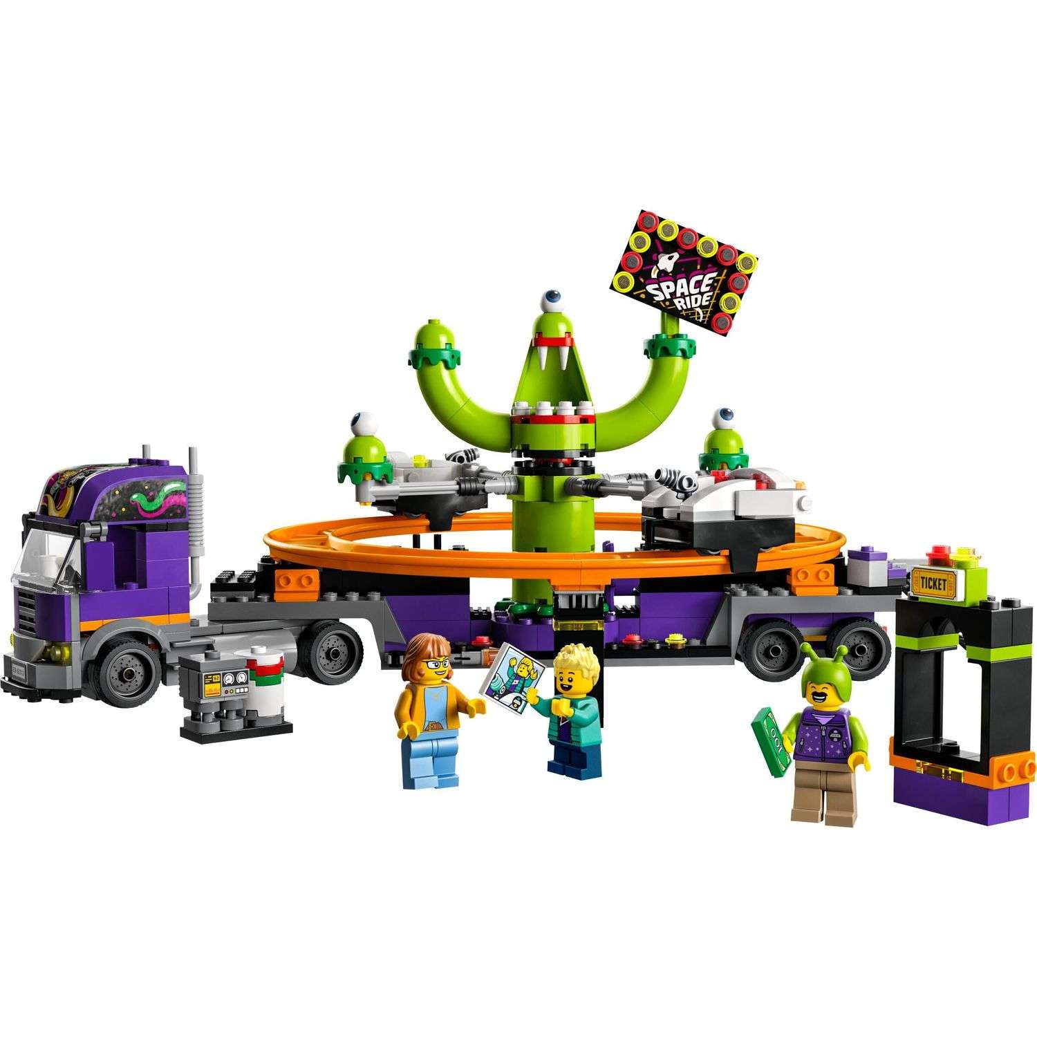 Конструктор LEGO City Great Vehicles Грузовик с аттракционом Космические горки 60313 - фото 2