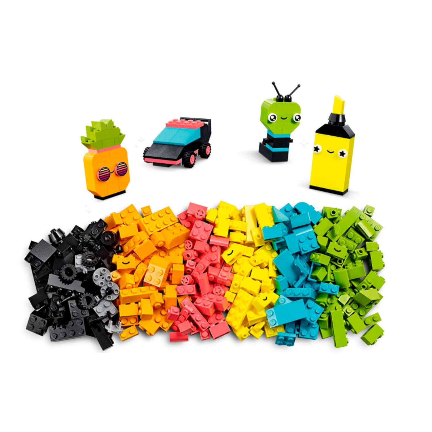 Конструктор LEGO Classic LEGO Творческая игра с неоновыми цветами 11027 - фото 3