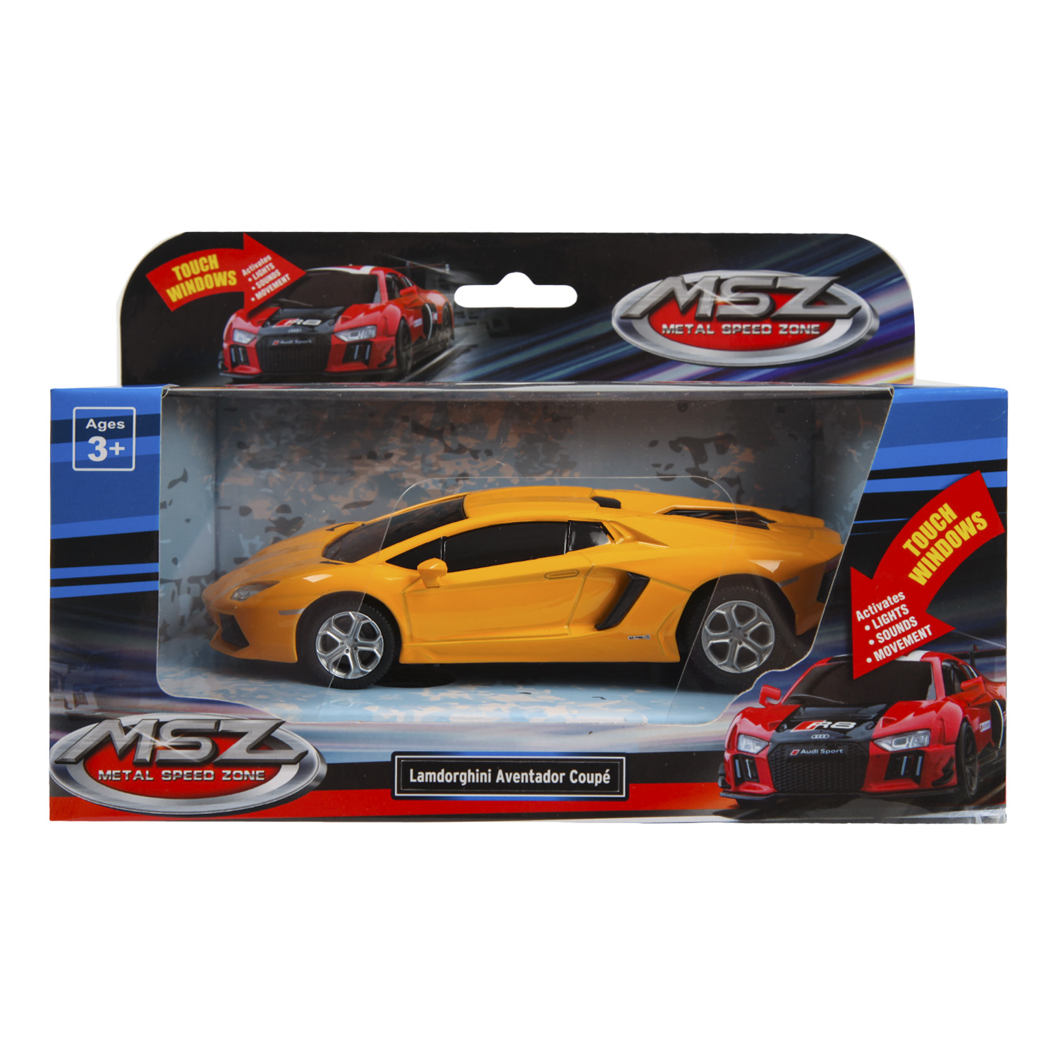 Машина MSZ 1:32 Lamborghini Aventador LP700-4 Оранжевая 68328 68328 - фото 7