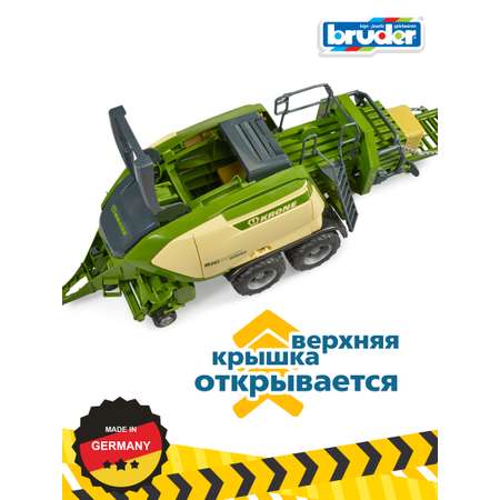 Прицеп Bruder Krone с 2 тюками сена 1:16