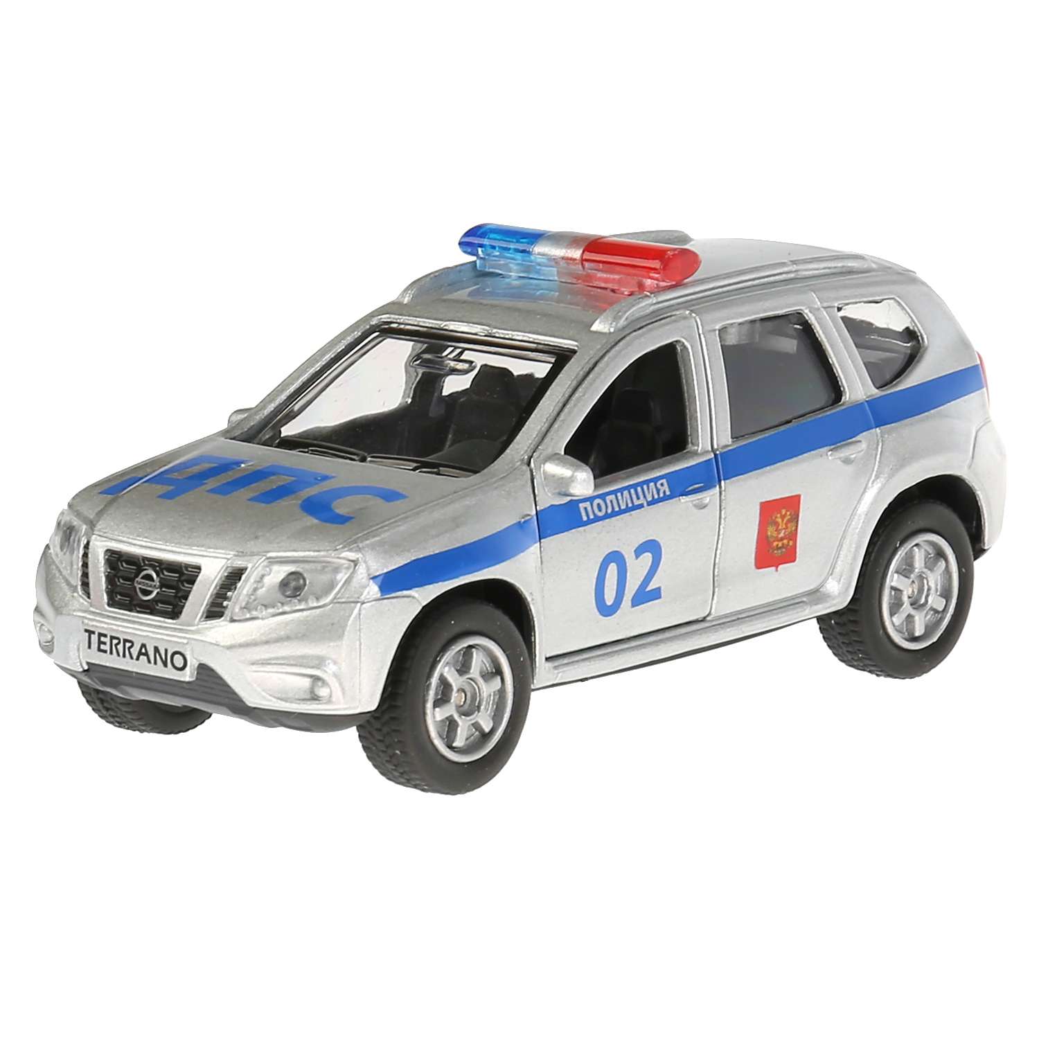 Машина Технопарк Nissan Terrano Полиция инерционная 250744 250744 - фото 1