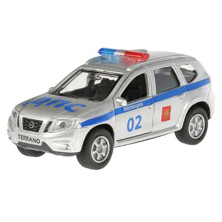 Машина Технопарк Nissan Terrano Полиция инерционная 250744