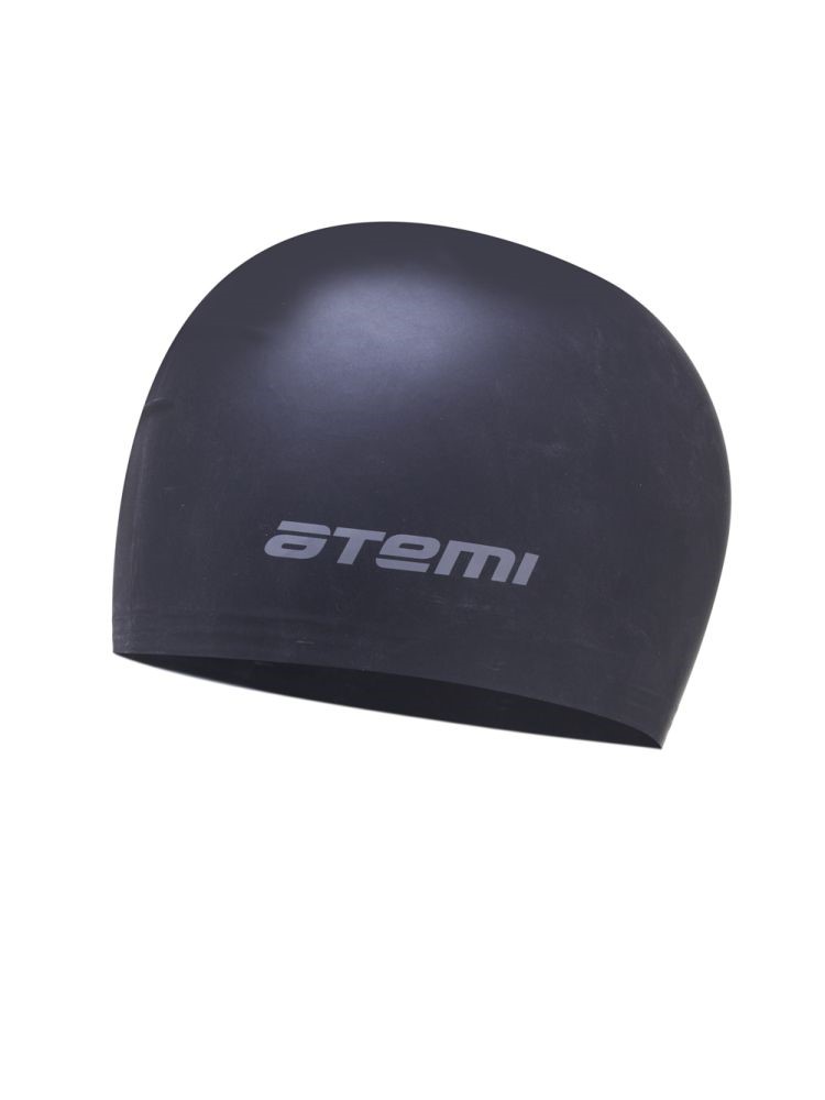 Шапочка для плавания TC409 Atemi тонкий силикон объём 56 - 67см цвет черный - фото 1