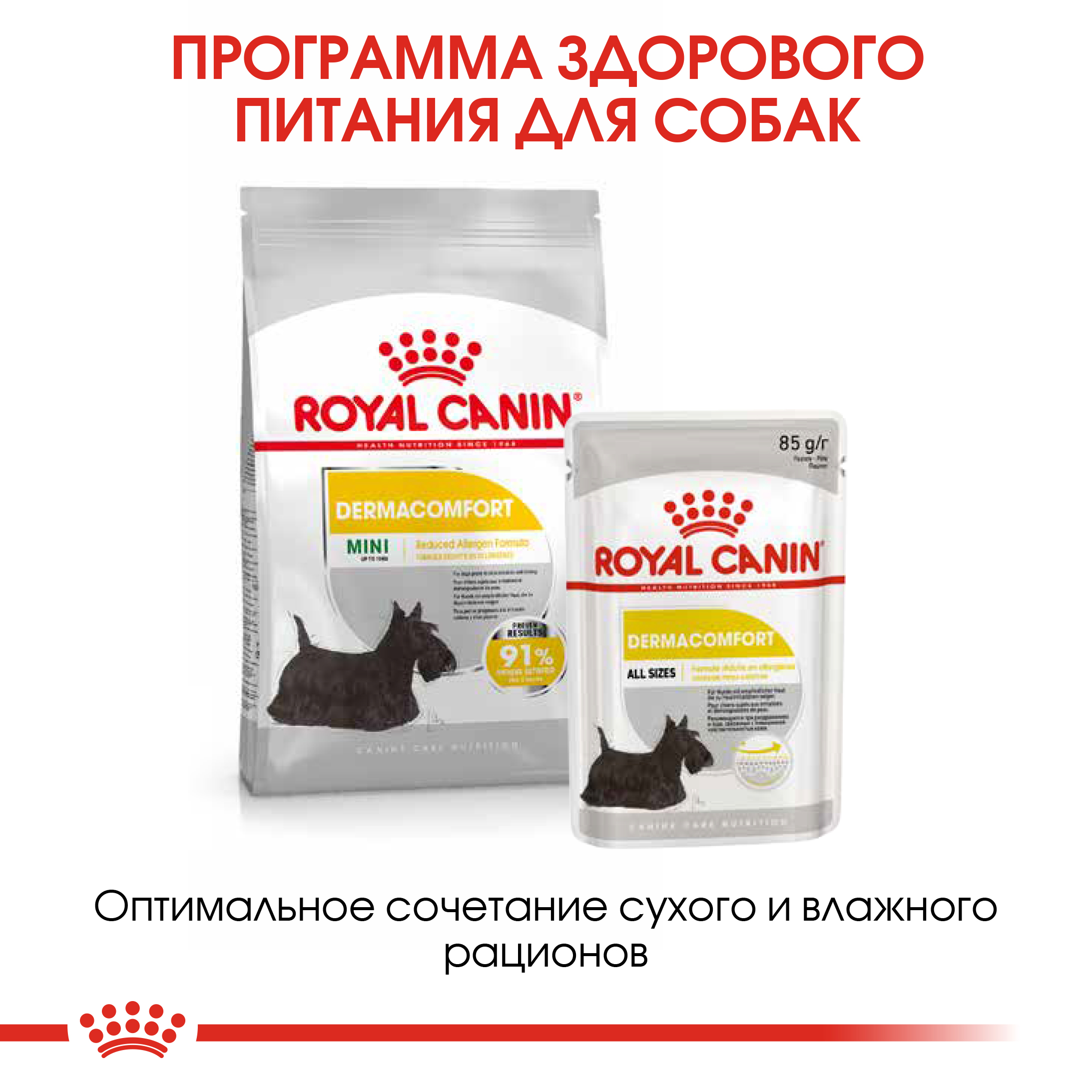 Корм для собак ROYAL CANIN Mini Dermacomfort при раздраженной и зудящей коже 3кг - фото 6