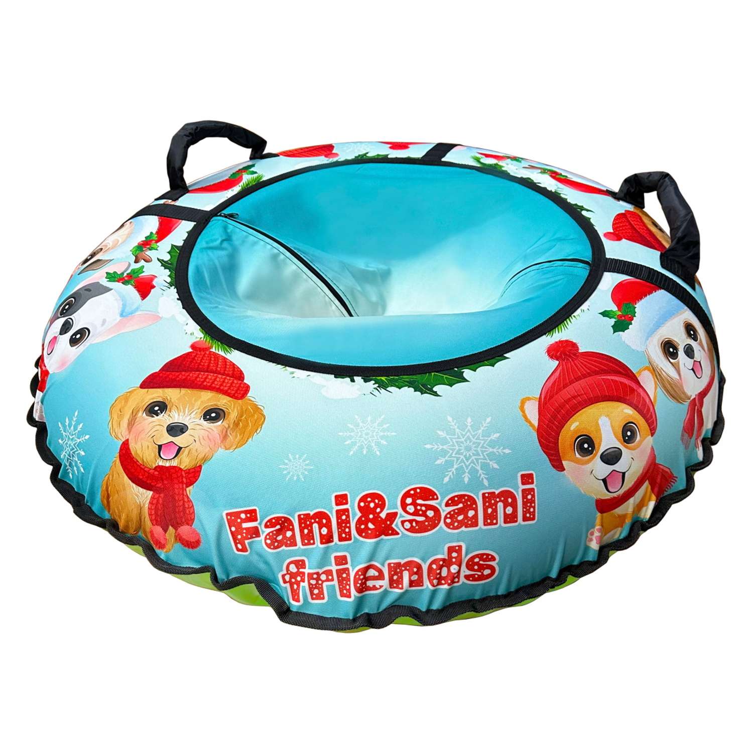 Тюбинг Fani and Sani диаметр 100 см для катания надувные санки детские - фото 1