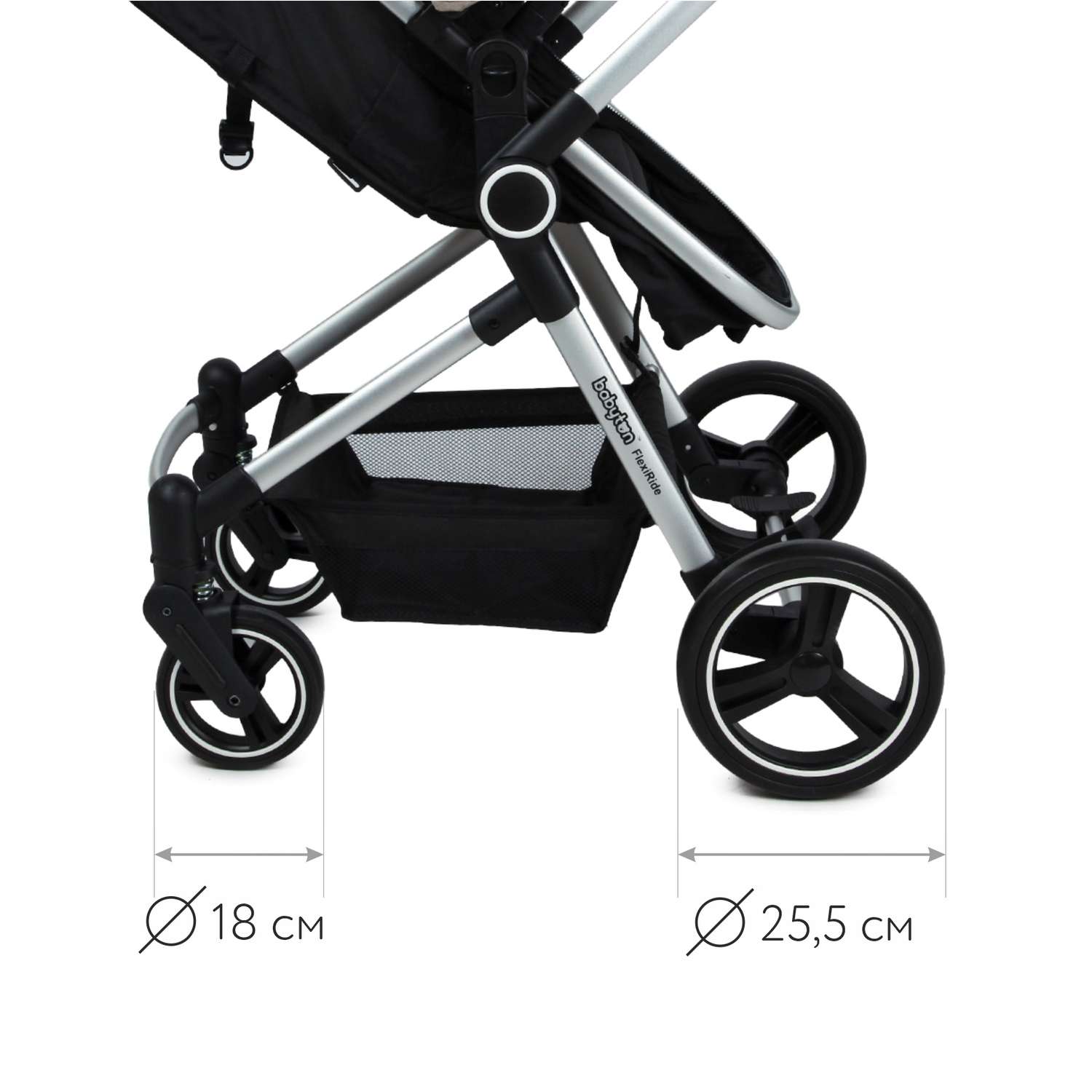 Коляска 3в1 Babyton Flexi Ride Black-Beige - фото 2