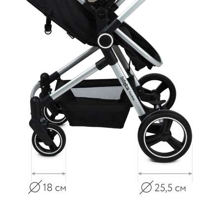 Коляска 3в1 Babyton FlexiRide Black-Beige