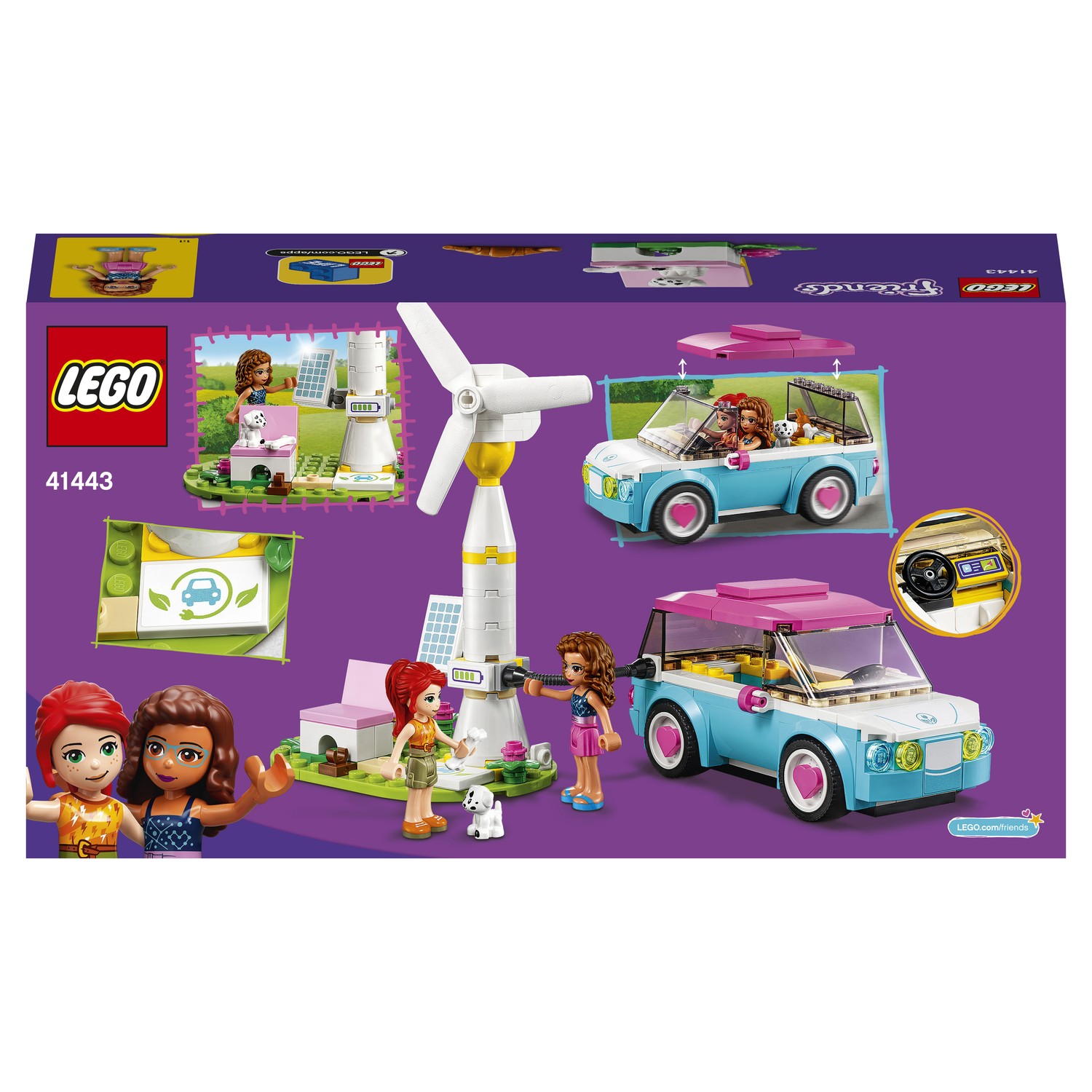 Конструктор LEGO Friends Электромобиль Оливии 41443 купить по цене 499 ₽ в  интернет-магазине Детский мир