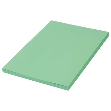 Цветная бумага Brauberg для принтера и школы А4 набор 100 листов зеленая