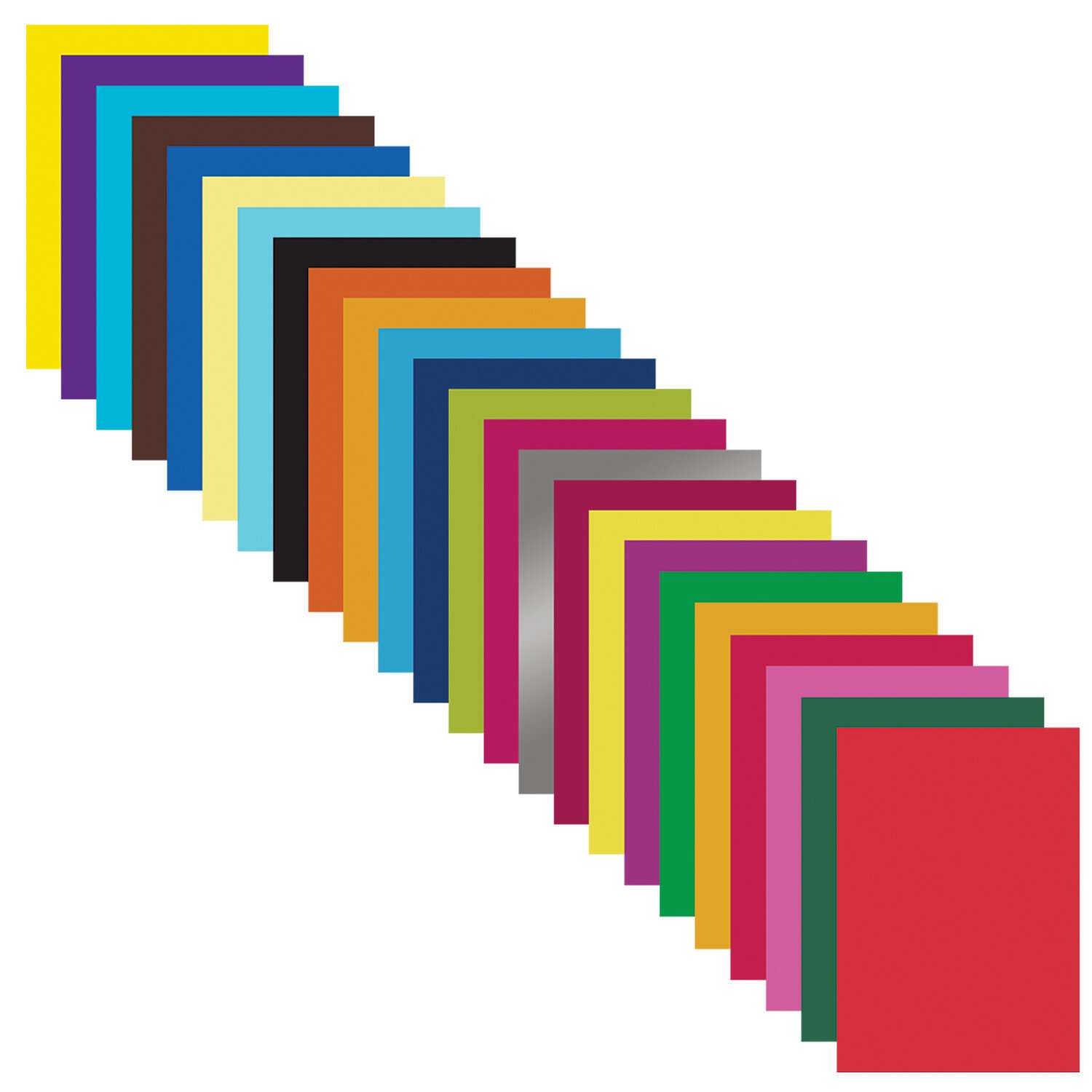 Бумага цветная Brauberg для творчества и оформления А4 мелованная 24 листа 24 цвета - фото 2
