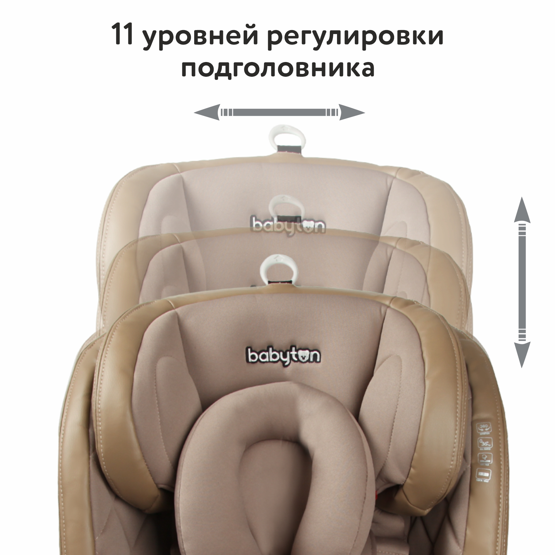 Автокресло Babyton Multi-Stage Sand Isofix 0+/1/2/3 (0-36 кг) - фото 5