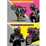 Альбом для рисования Prof-Press А4 24 листа Мотоциклист на байке 2 дизайна
