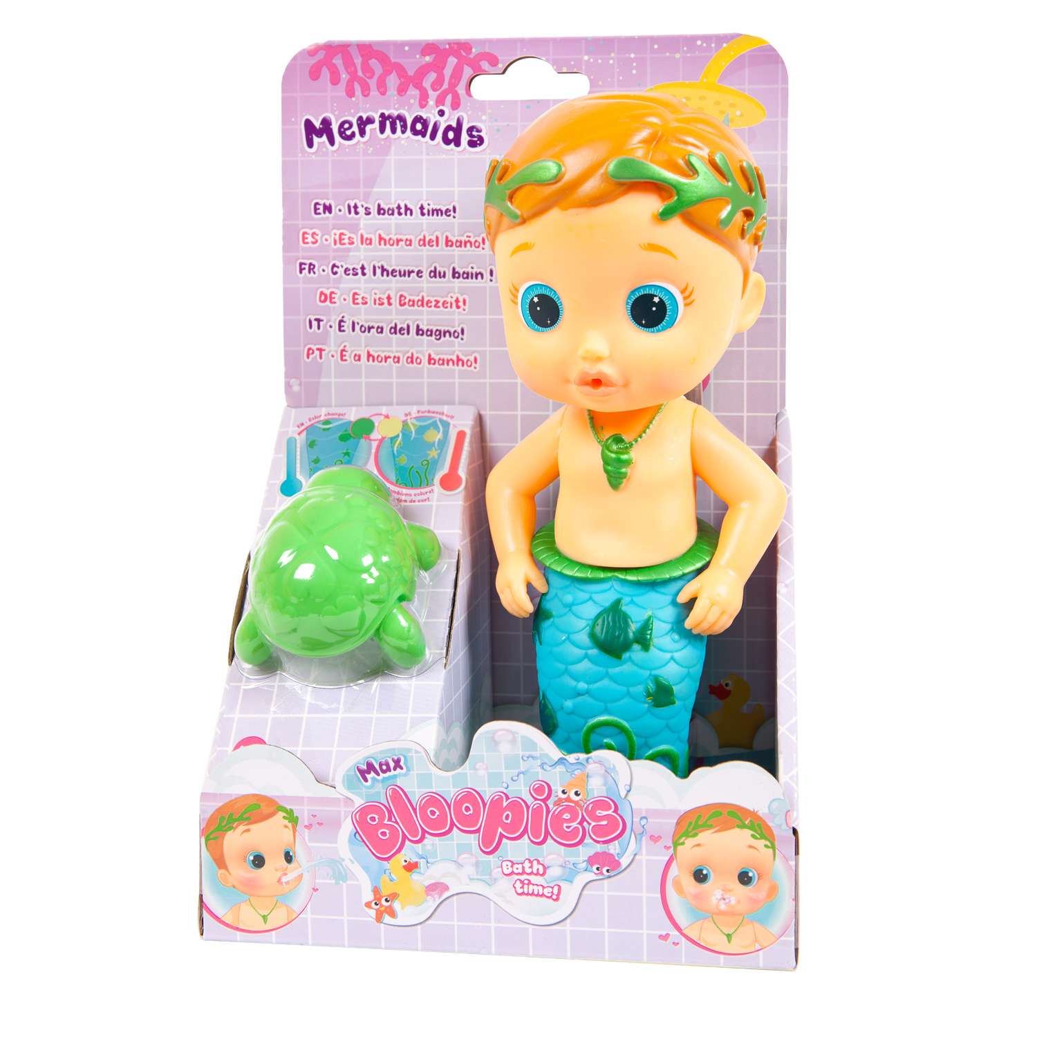 Кукла IMC Toys Bloopies для купания Max русалочка 26 см 99661 - фото 1