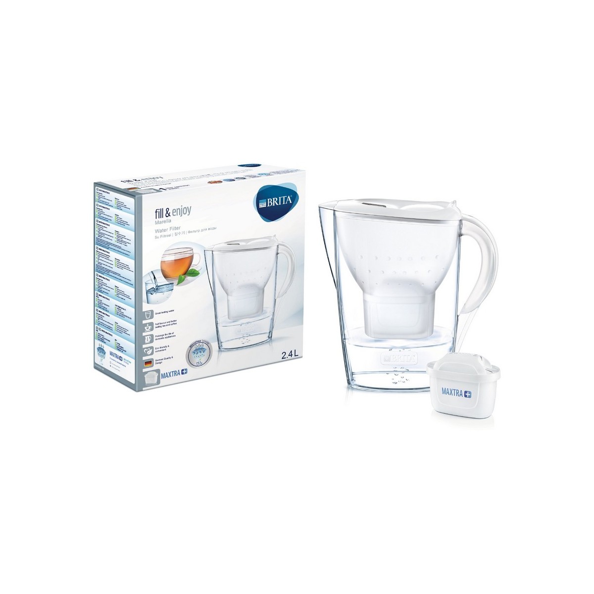 Фильтр-кувшин BRITA Marella ME4W MX+ белая 2.4 л - фото 1