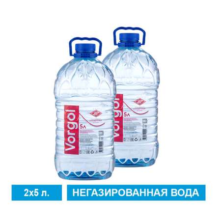 Вода природная Vorgol Вода природная питьевая Vorgol спартак негазированная/Лимитированная серия 2 шт. 5л.