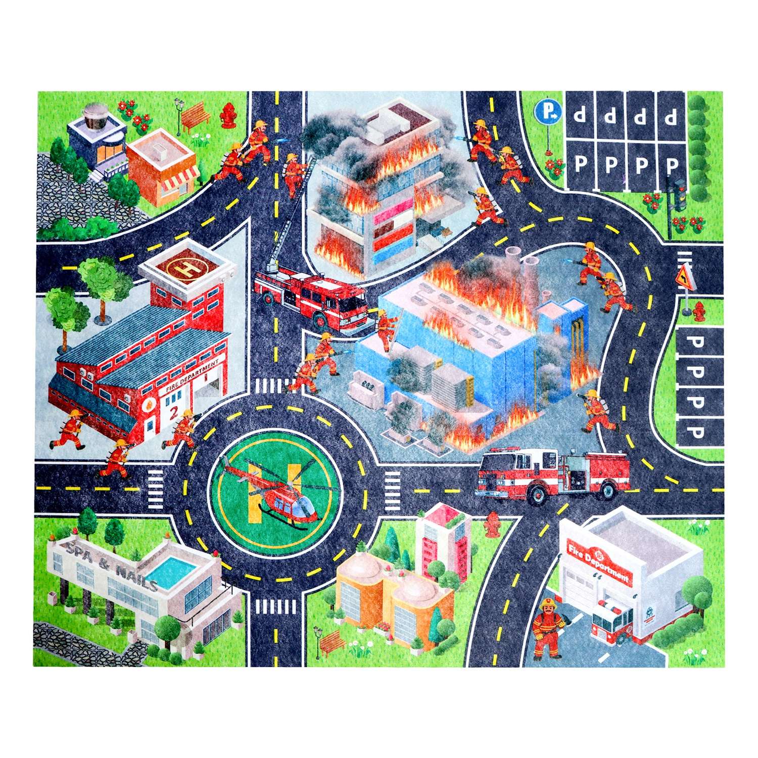 Игровой набор Sima-Land «Город» с ковриком и машинкой 9577569 - фото 3