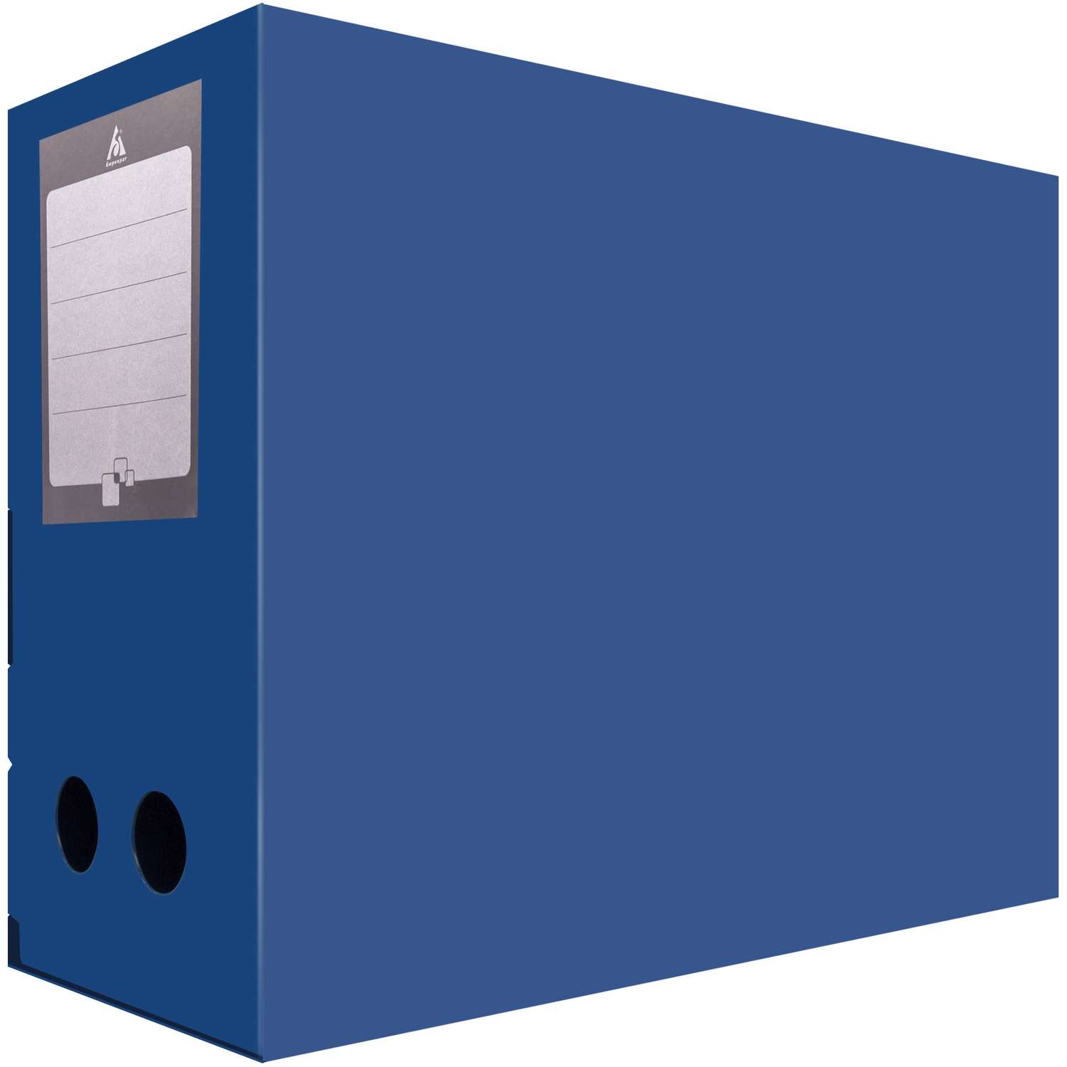Короб архивный Бюрократ пластик 100мм 330х245 синий - фото 5