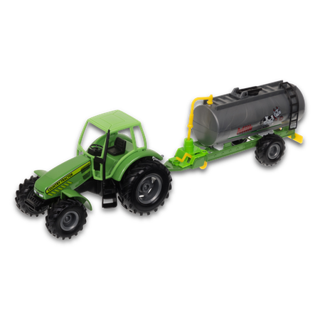 Трактор Welly инерционный с цистерной Зеленый 99824W