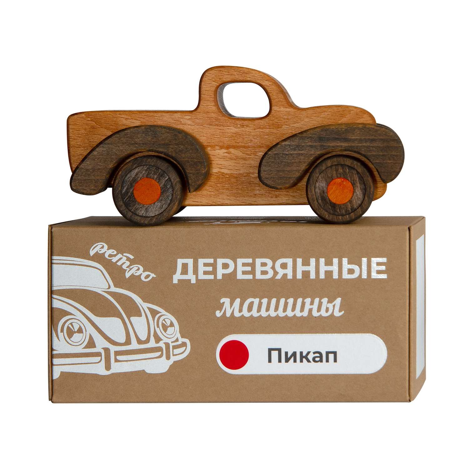 Машинка деревянная ToyMo Пикап Т21-РЕТ-01ПИ - фото 1