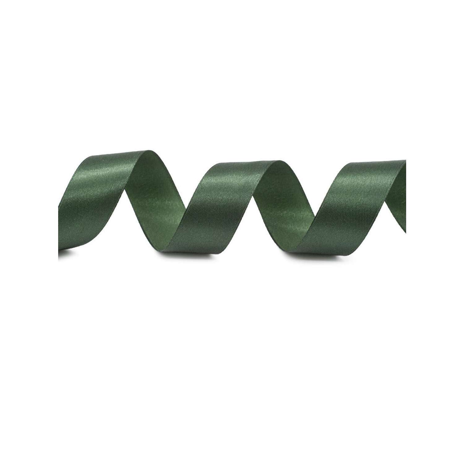 Лента Айрис атласная упаковочная флористическая 2.5 см 22.86 м 126 темно - зеленый - фото 2
