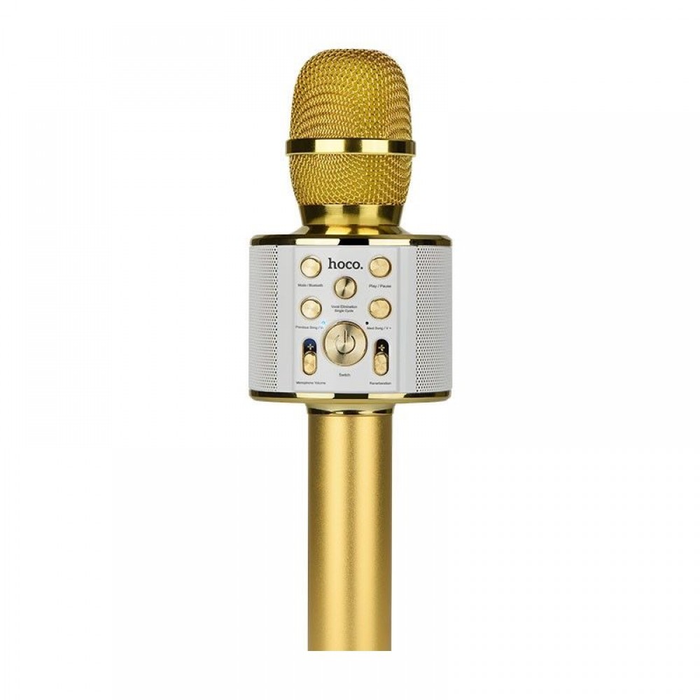 Микрофон CASTLELADY для караоке беспроводной Золотистый - фото 2