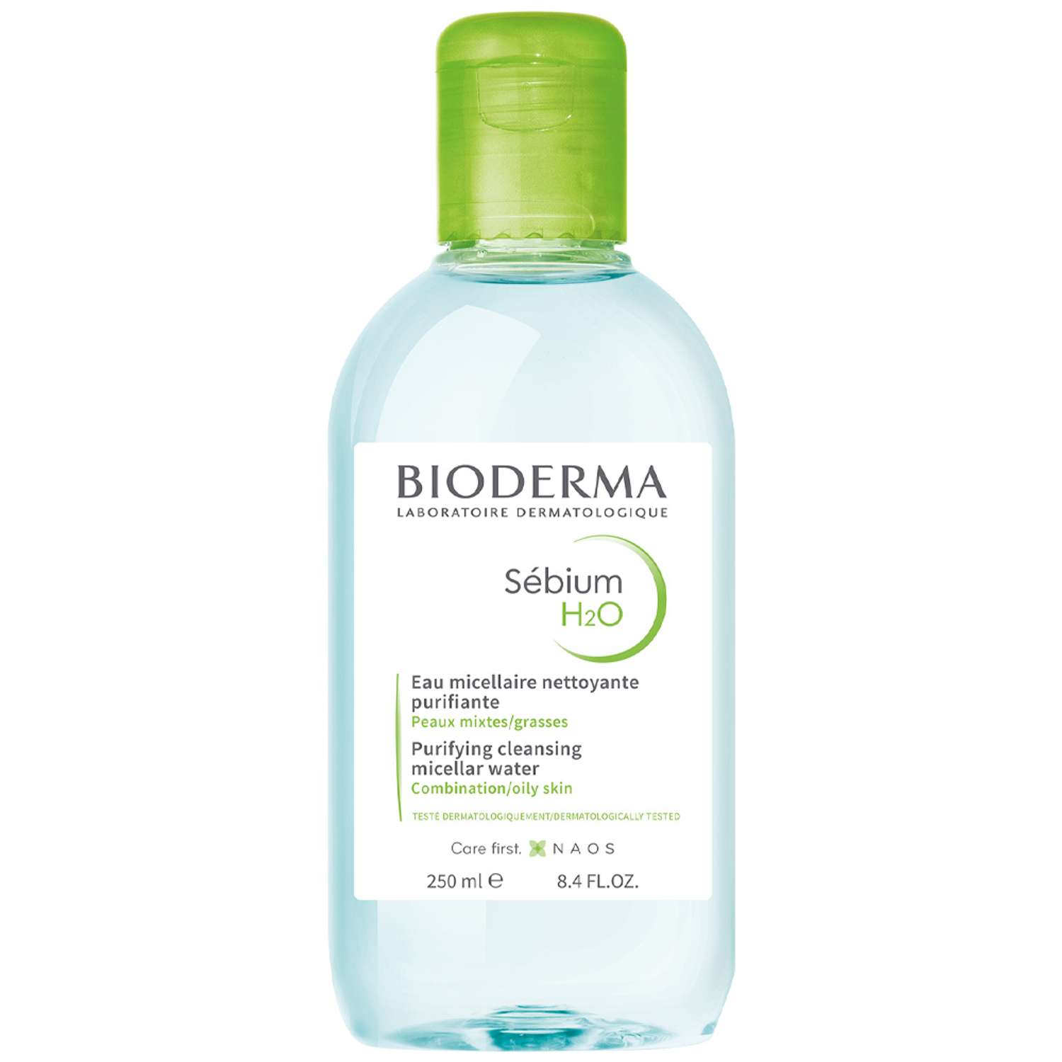 Мицеллярная вода H2O Bioderma Sebium очищающая для жирной и проблемной кожи лица 250 мл - фото 1