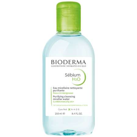 Мицеллярная вода H2O Bioderma Sebium очищающая для жирной и проблемной кожи лица 250 мл