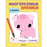 Книга Многоразовые прописи В деревне