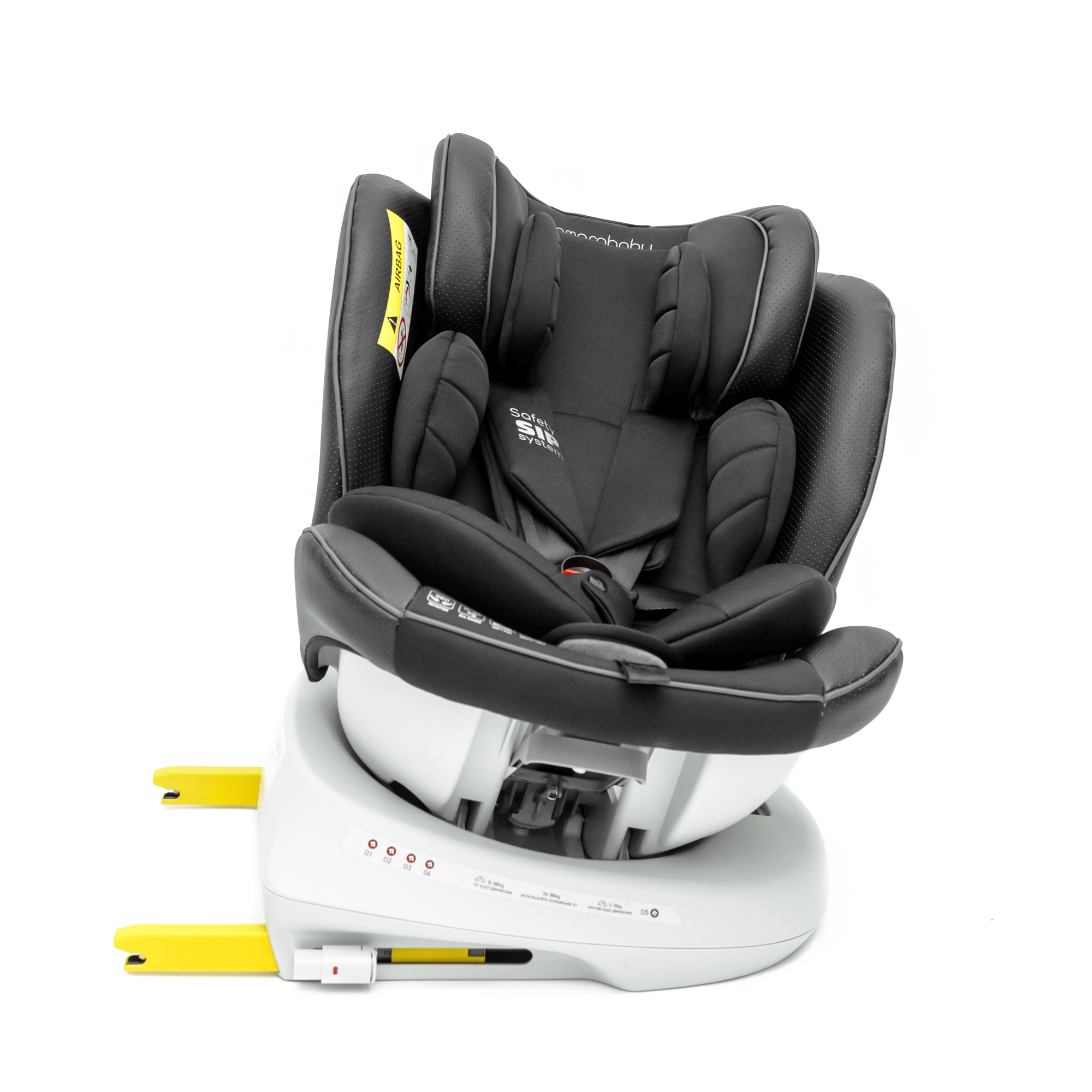 Автокресло детское CHAMPION AmaroBaby Isofix класс D группа 0+/1/2/3 черный - фото 25