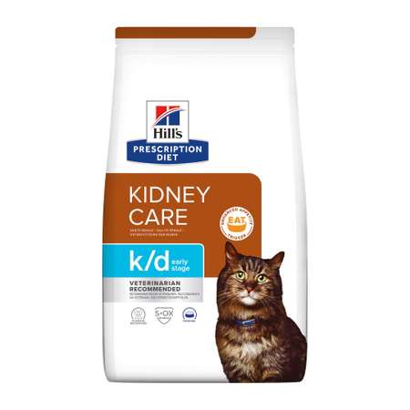 Корм для кошек Hills 1.5кг Prescription Diet k/d Early Stage при ранней стадии болезни почек