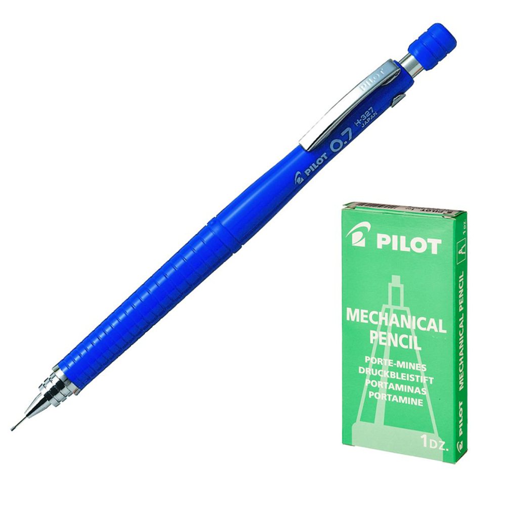 Карандаш механический PILOT H-327 0.7мм синий Япония - фото 4