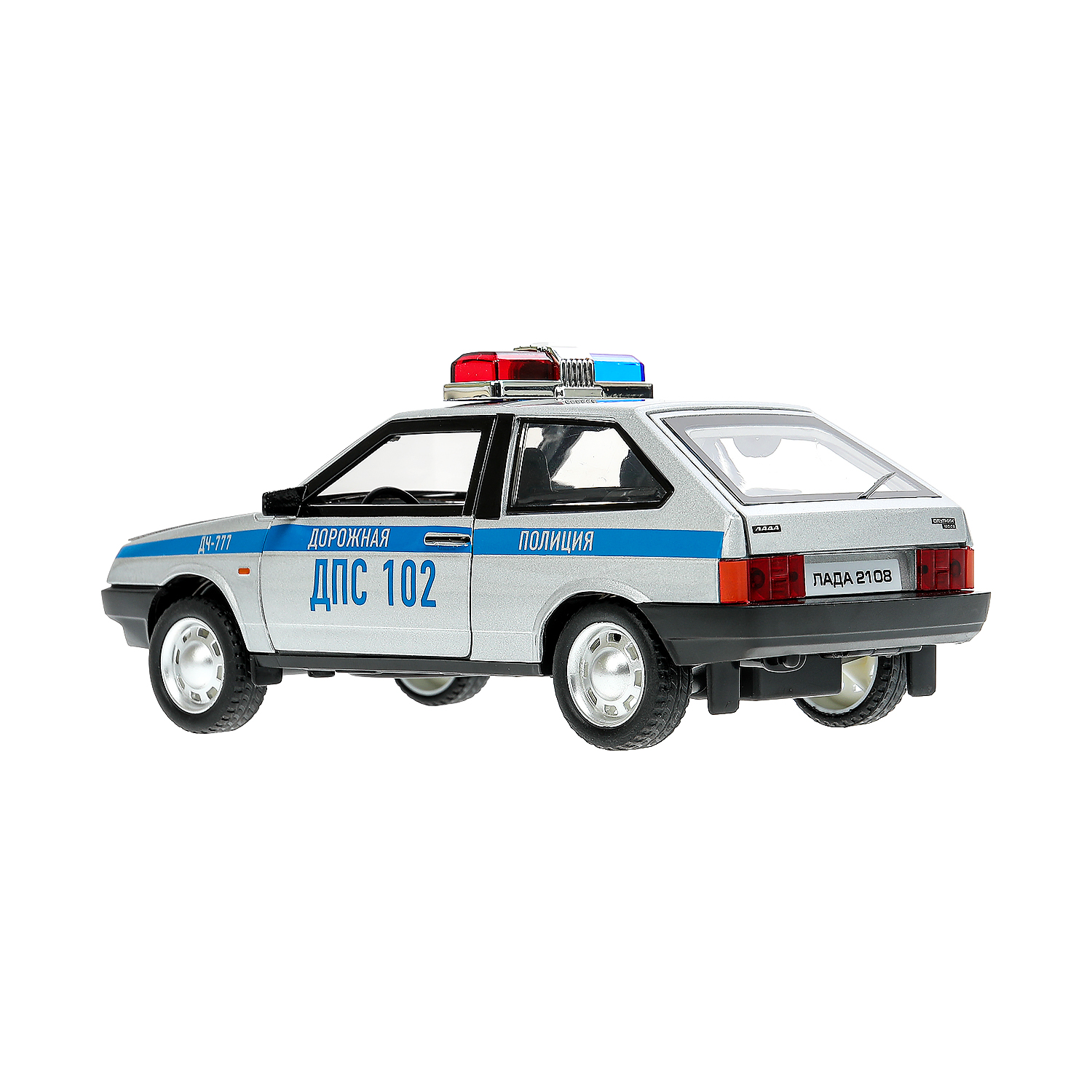 Полицейская машина Технопарк LADA 1:24 инерционный белый 385724 - фото 5