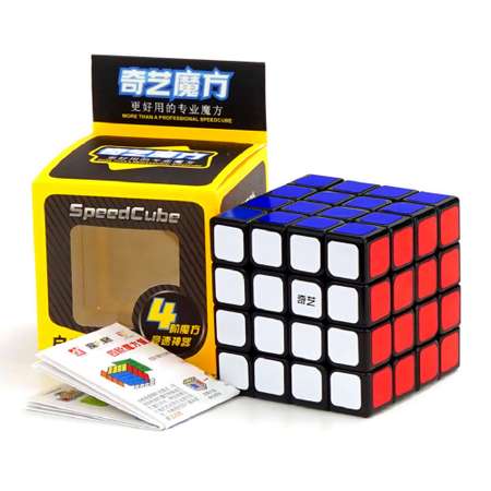 Кубик Рубика 4х4 скоростной SHANTOU черный пластик