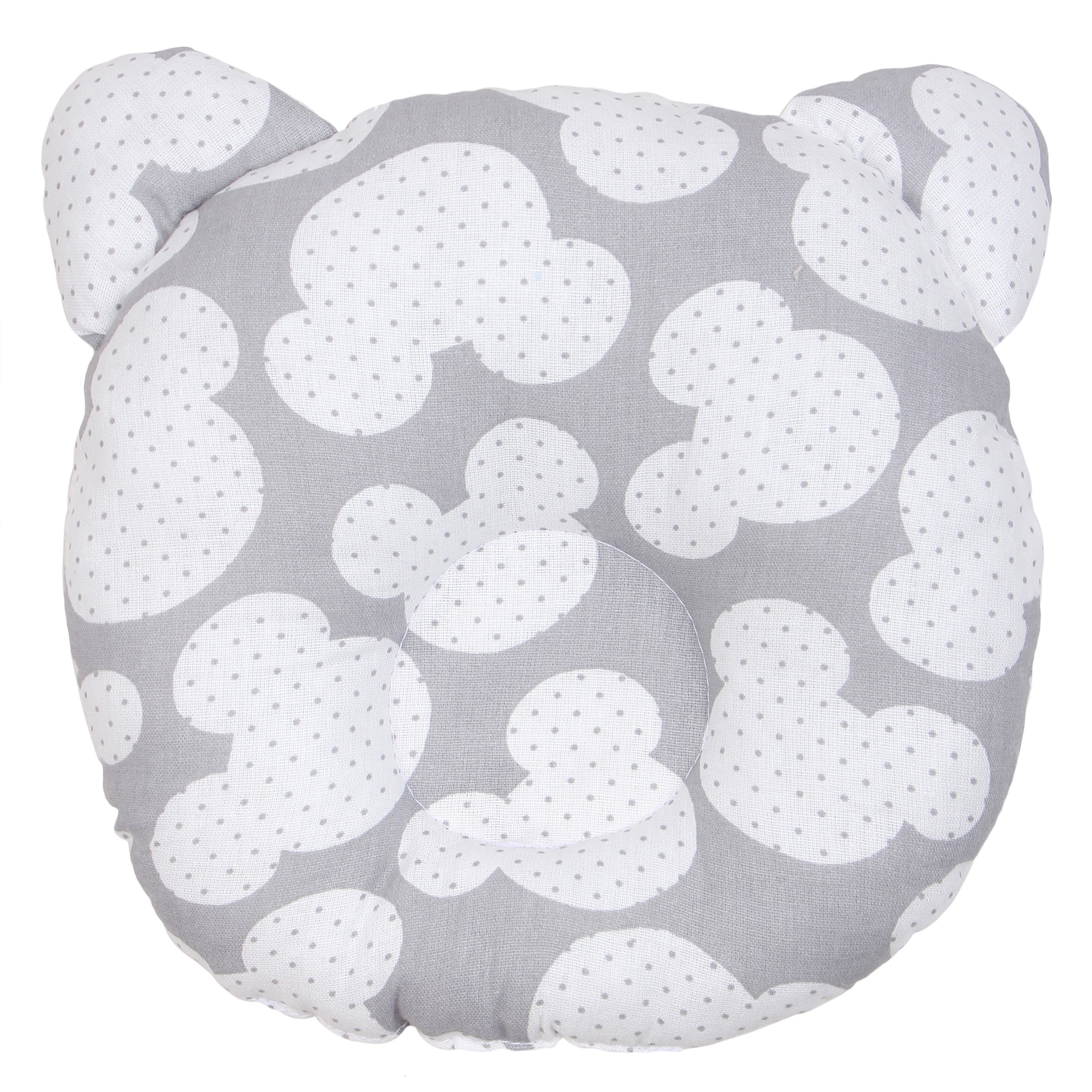 Подушка Amarobaby First Pillow Ушки Серый - фото 1