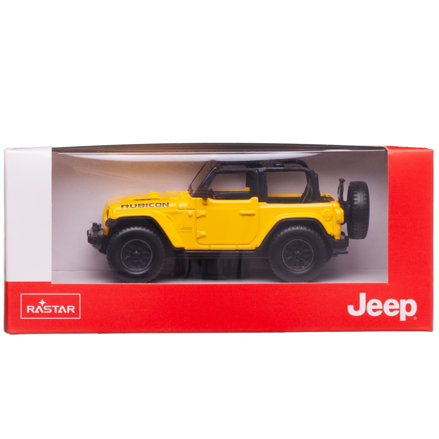 Автомобиль Rastar Jeep 1:43 без механизмов желтый 59000Y - фото 1