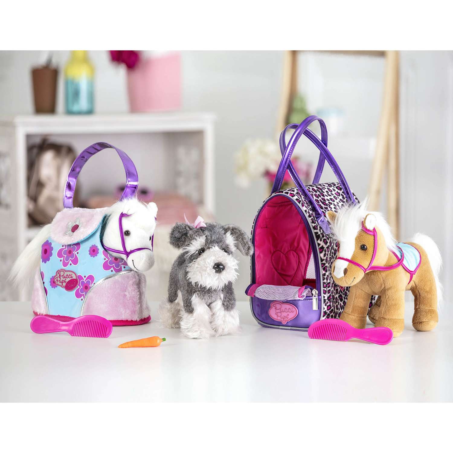 Игрушка мягкая Pucci Pups Сумка в горошек с белой пони ST8275Z - фото 10