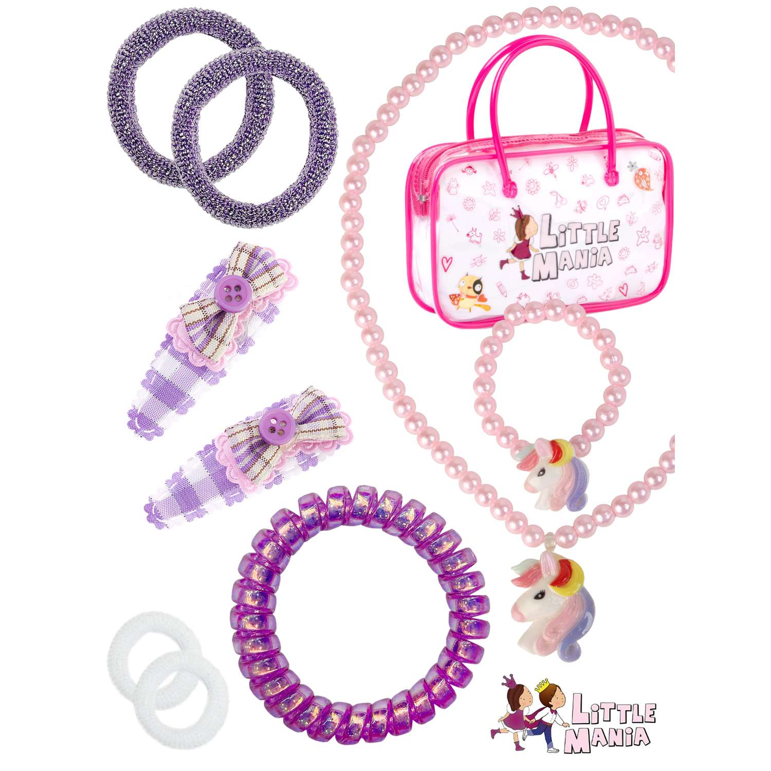 Набор аксессуаров для девочки Little Mania Принцесса Виолетта 9 предметов - фото 1