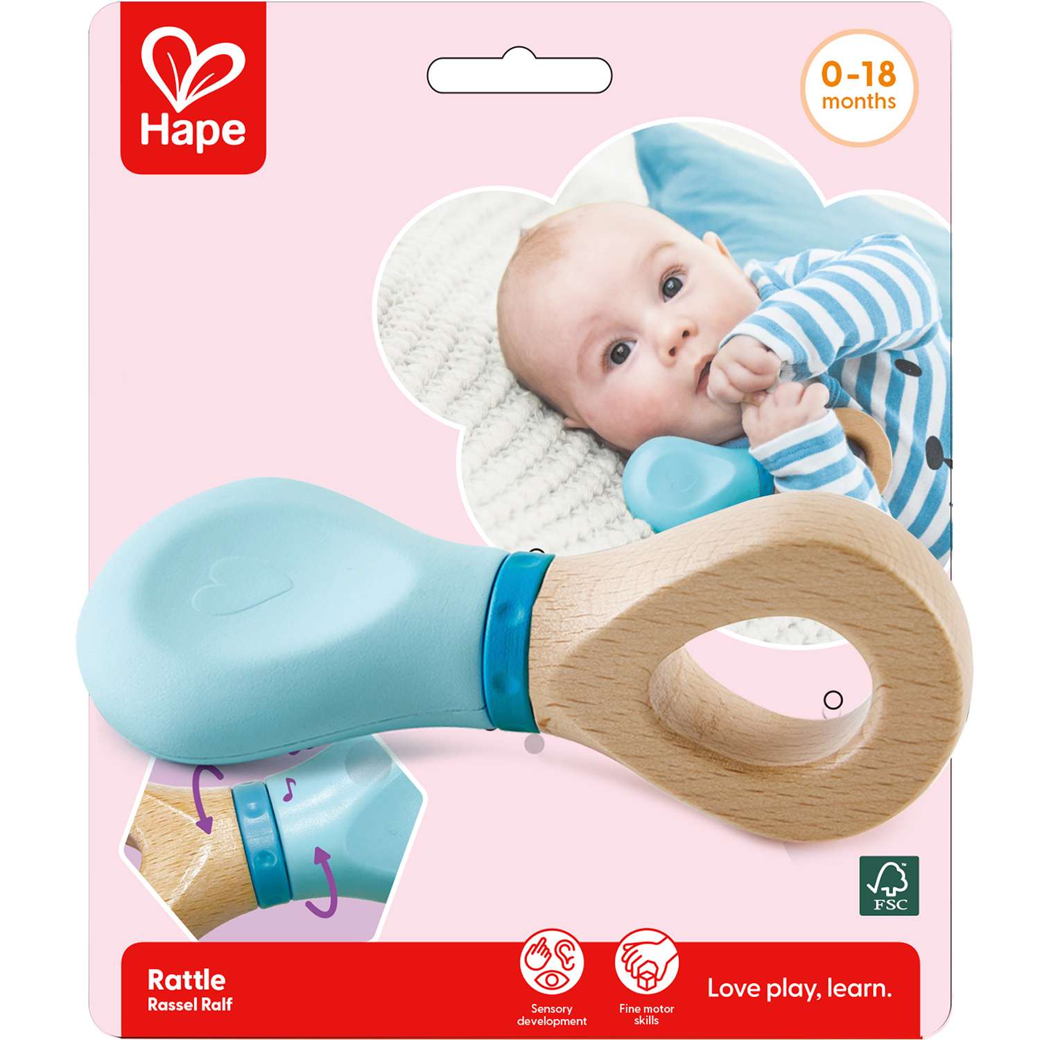 Развивающая игрушка HAPE погремушка для новорожденных - фото 5