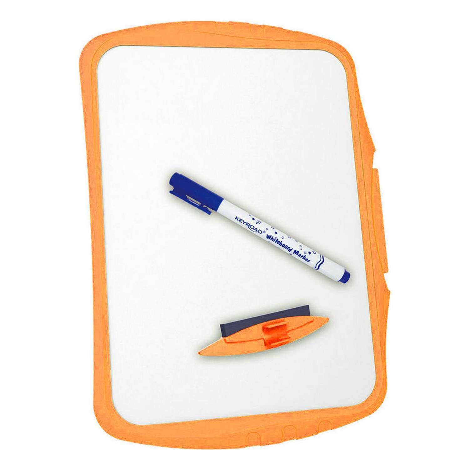 Набор для рисования KEYROAD белая маркерная доска А4 для письма и рисования маркер губка оранжевый - фото 1