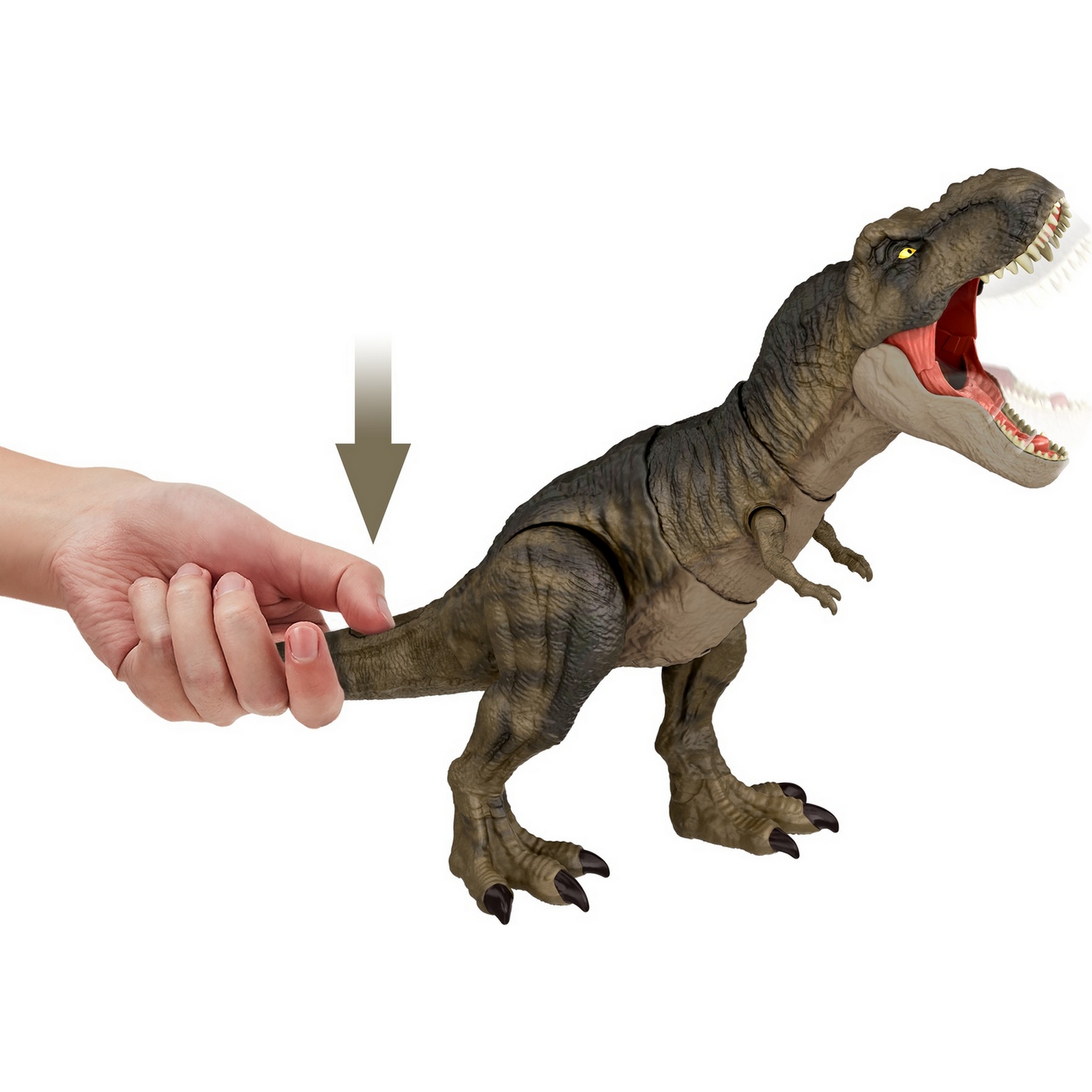 JURASSIC WORLD Thrash ́N Devour Tyrannosaurus Rex Figure