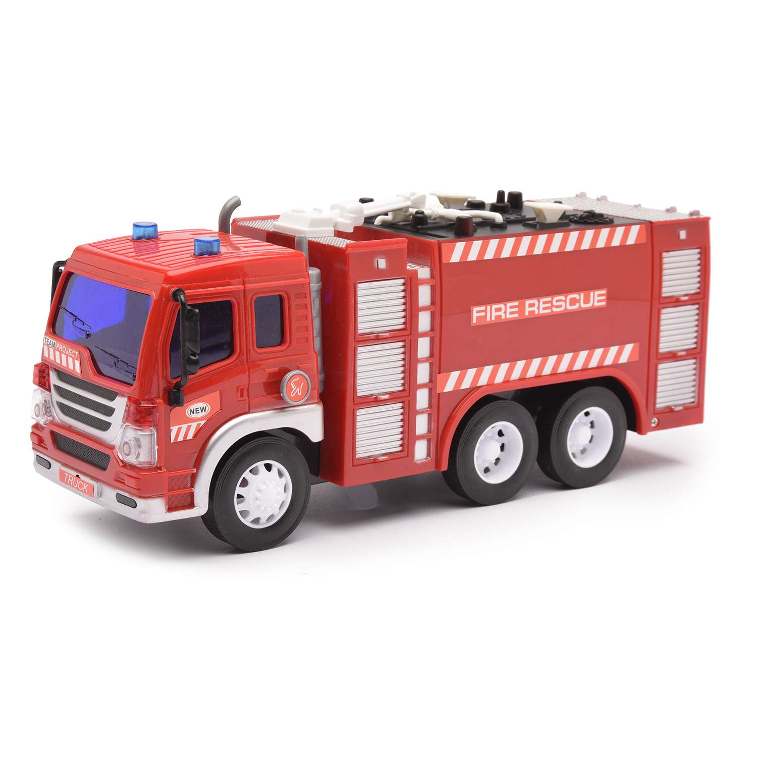 Пожарная машина Devik Toys инерция (свет звук) 3910011 - фото 1